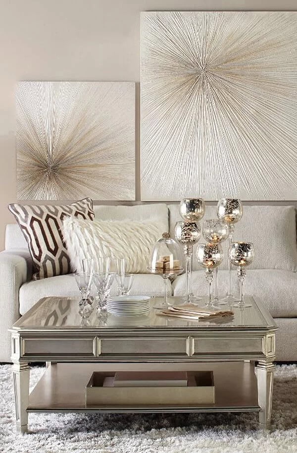 Make Bold Metallics More Livable with Beige