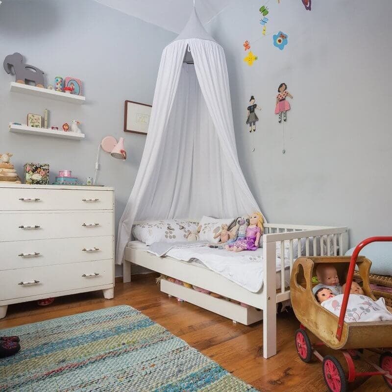 White Organic Cotton Hanging Canopy