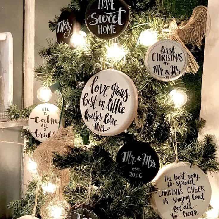 Giant Quote Christmas Ornaments