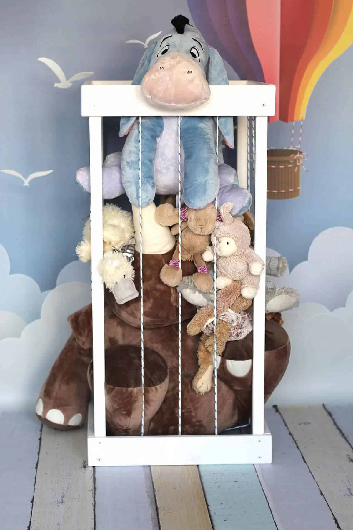 Adorable Toy Zoo Stuffed Animal Storage Idea