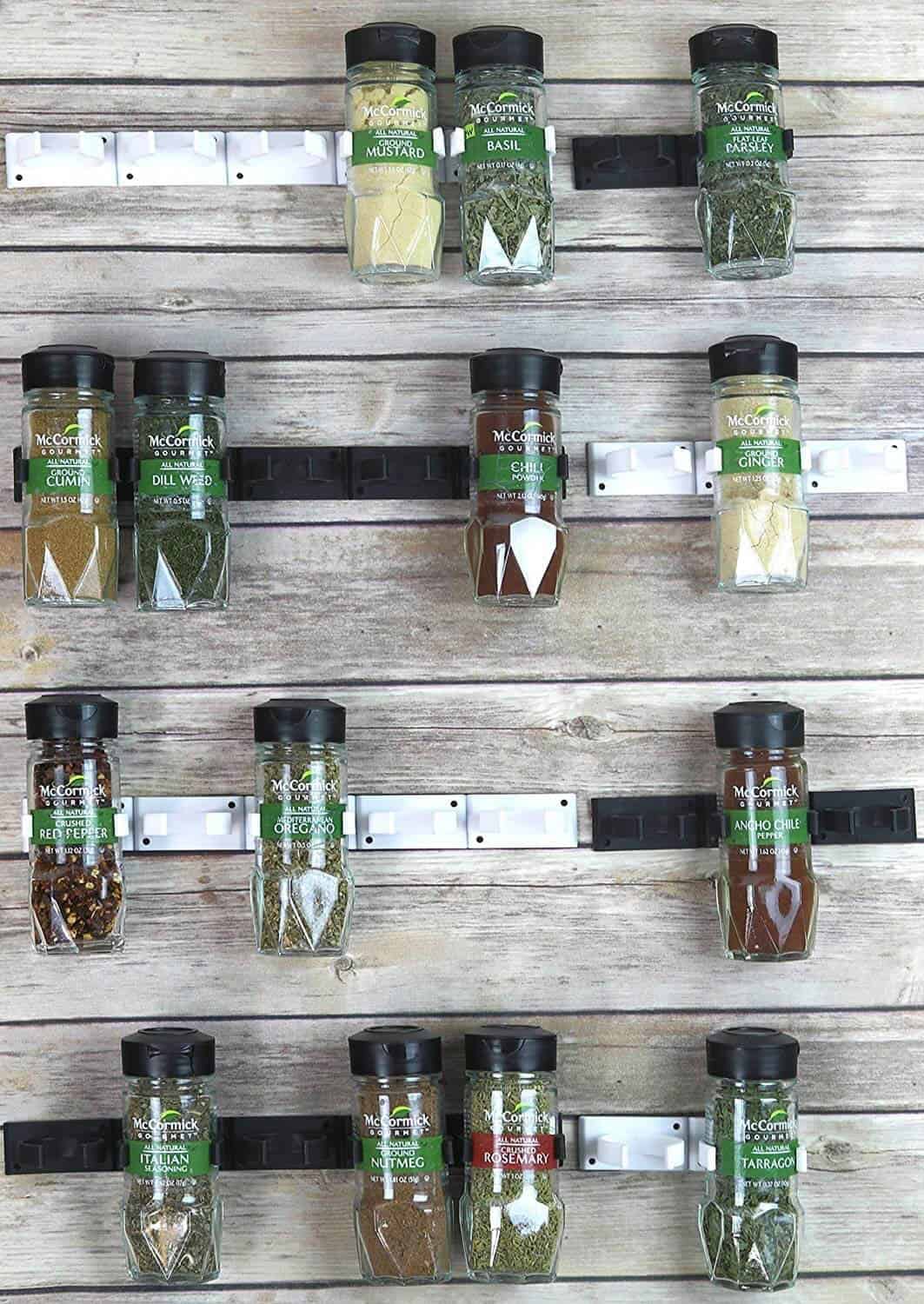 Minimalist Spice Bottle Gripper Clips