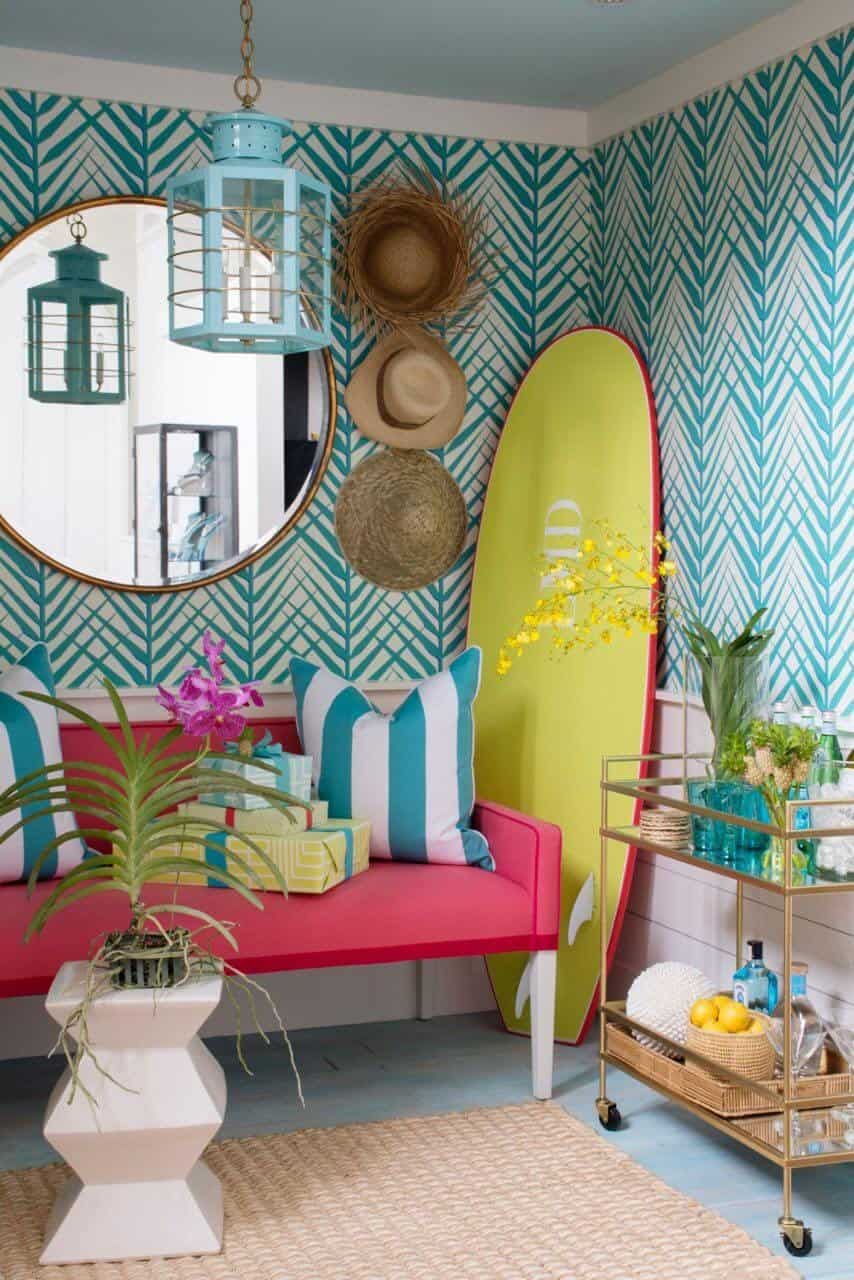 Surfer’s Delight with Brightly Colored Accents