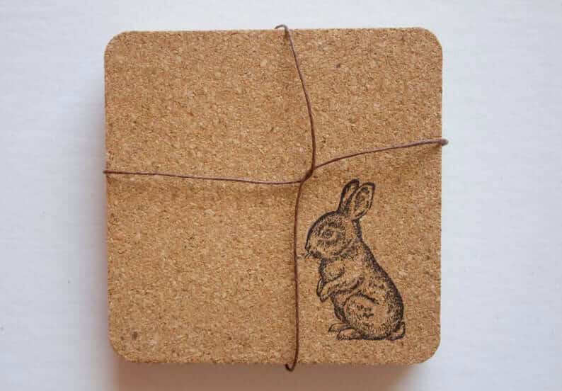 Cork and Bunny Stamp Waitin’to Hop