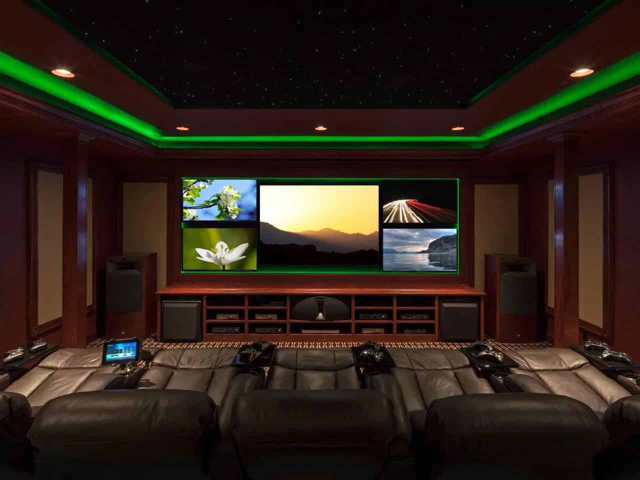 Green Ambient Gamer Room Lighting