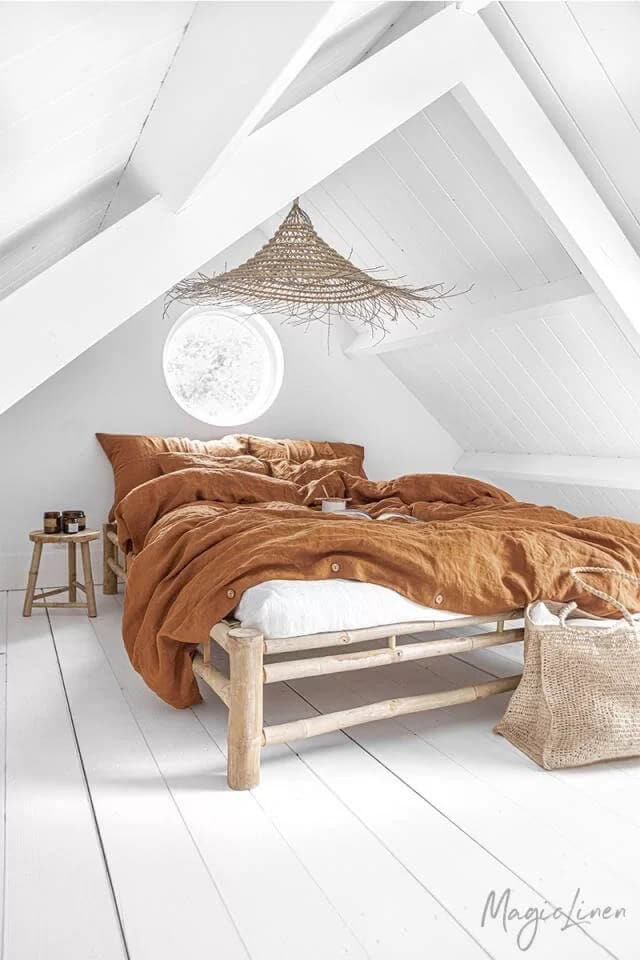 Cinnamon Linen Duvet Cover Set