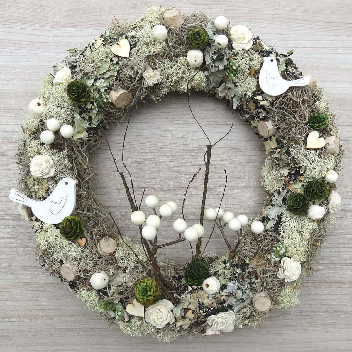 Moss and Pinecone Bird’s Nest