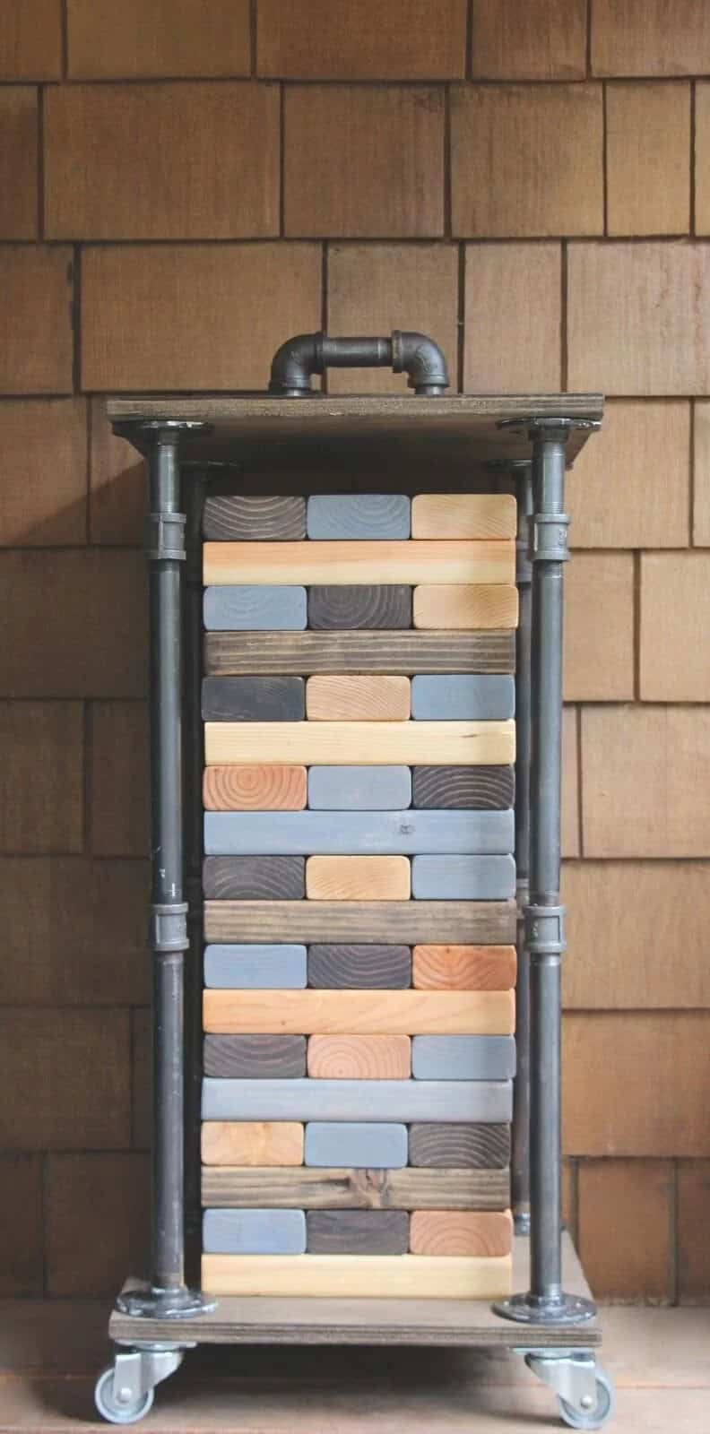 Life-Sized Colorful Jenga Game Set