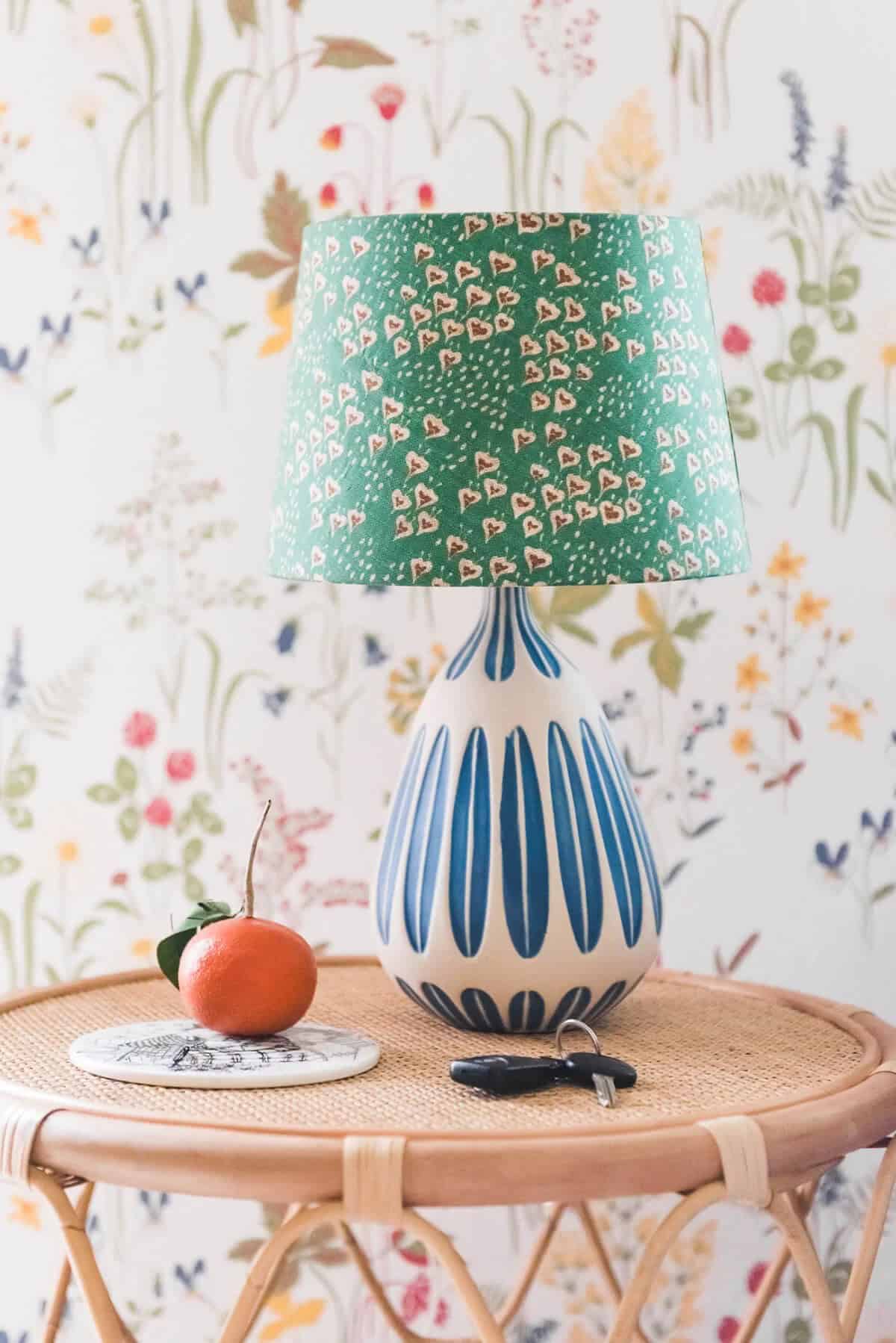 DIY Bohemian Fabric Lampshade