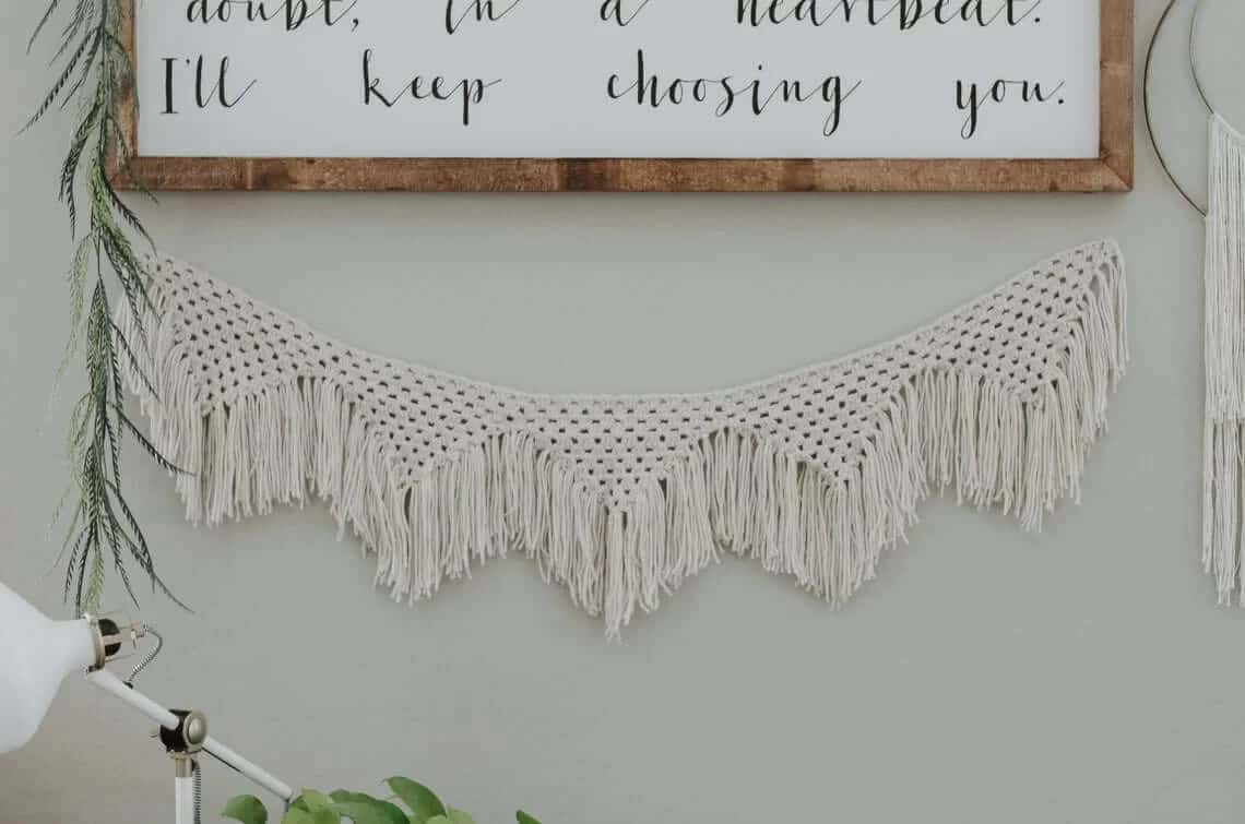 Boho Tassel Garland and Macramé Wall Decor