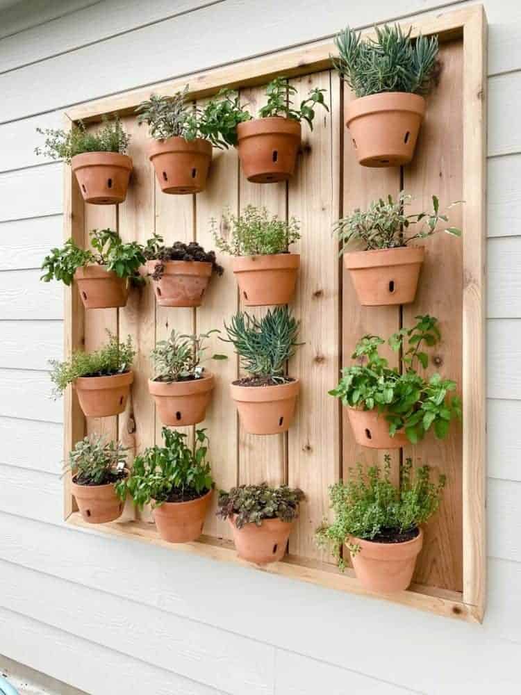 Handmade Vertical Herb Garden Planters