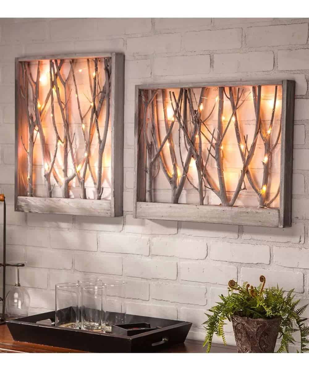 Indoor Forest Framed Branch Lights