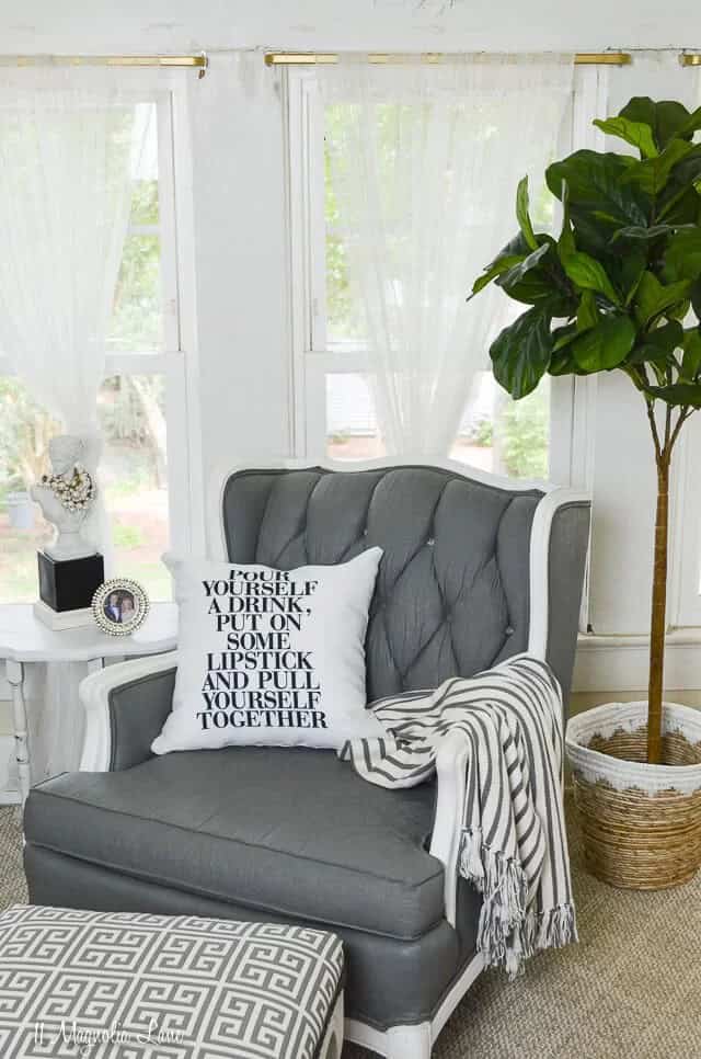 White Printed Plush Throw Pillows