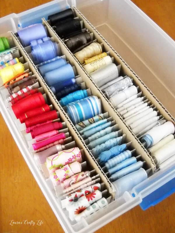 Plastic Tub Hanging Sewing Accessories Storage