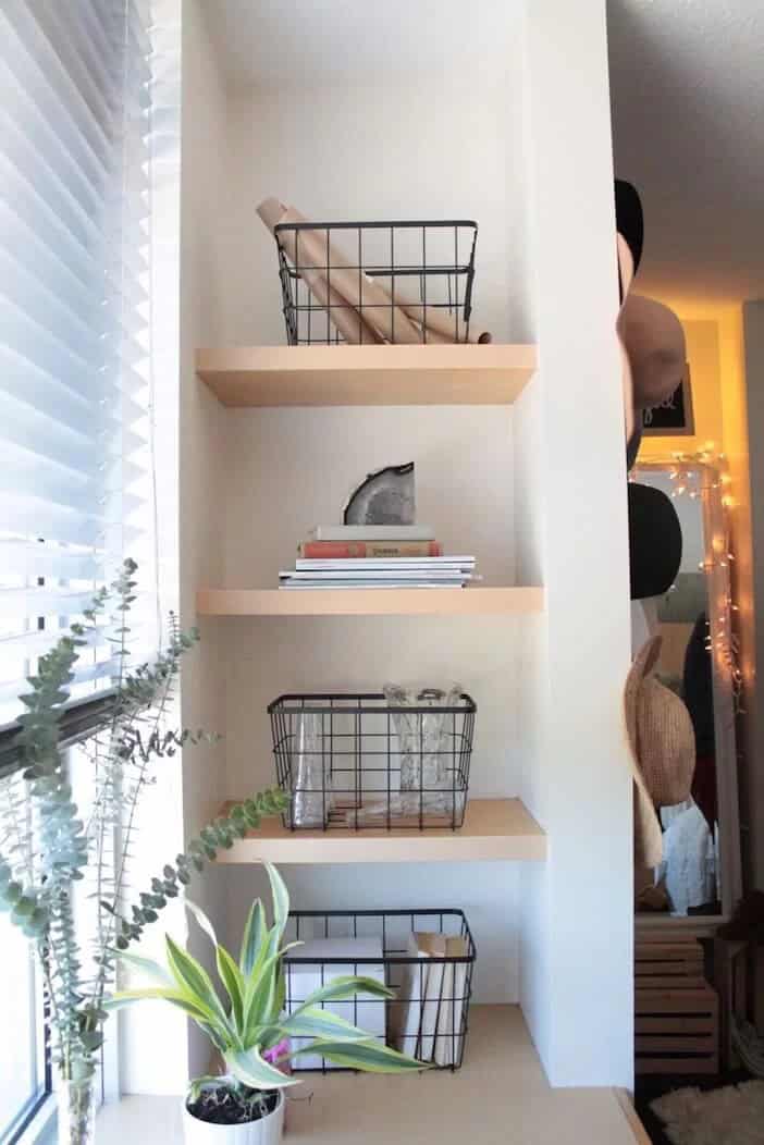 Neat Little Wooden Wall Shelves