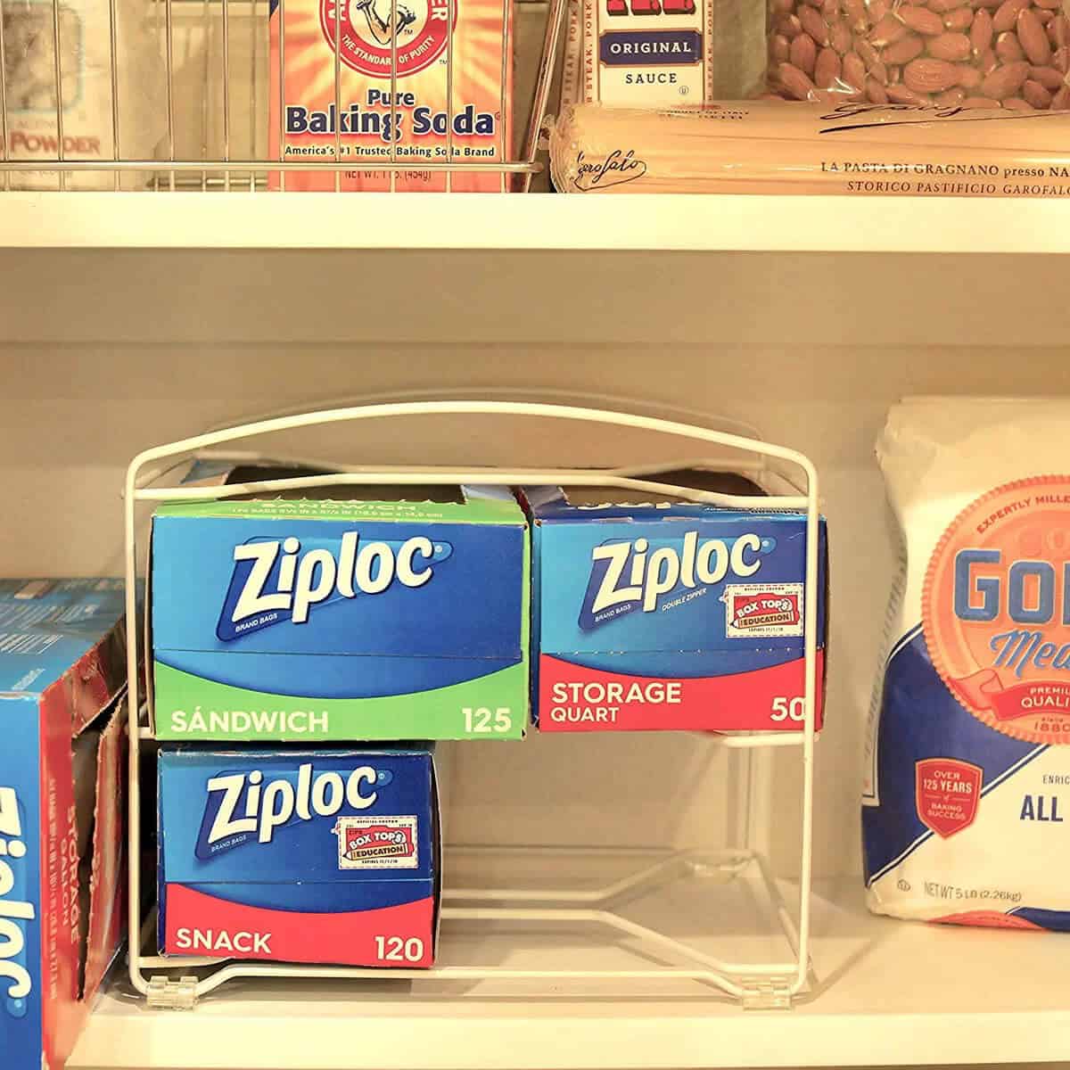 Organization Rack for Plastic Wrap and Foil