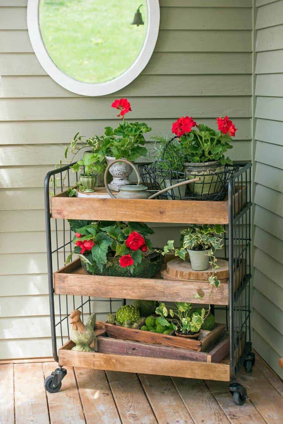 Grocer’s Trolley Gardening Display