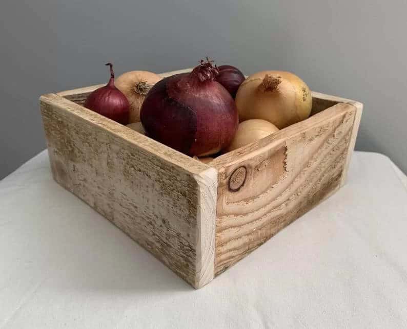 Handmade Pallet Wood Kitchen Storage Box