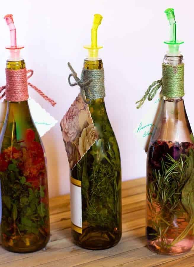 Homemade Vinegar Infused With Herbs