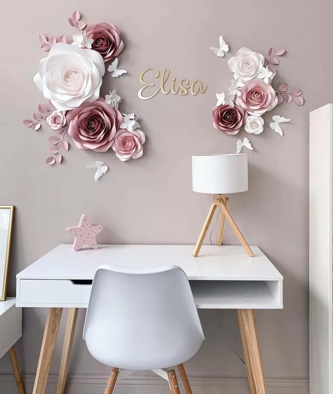 Elegant Pastel Colored Paper Flowers