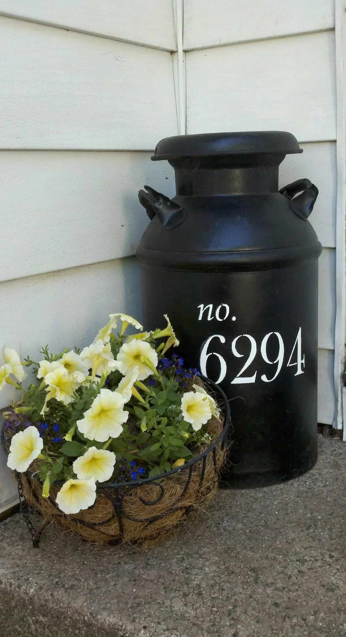 Milk Jug Display to House Wet Umbrellas