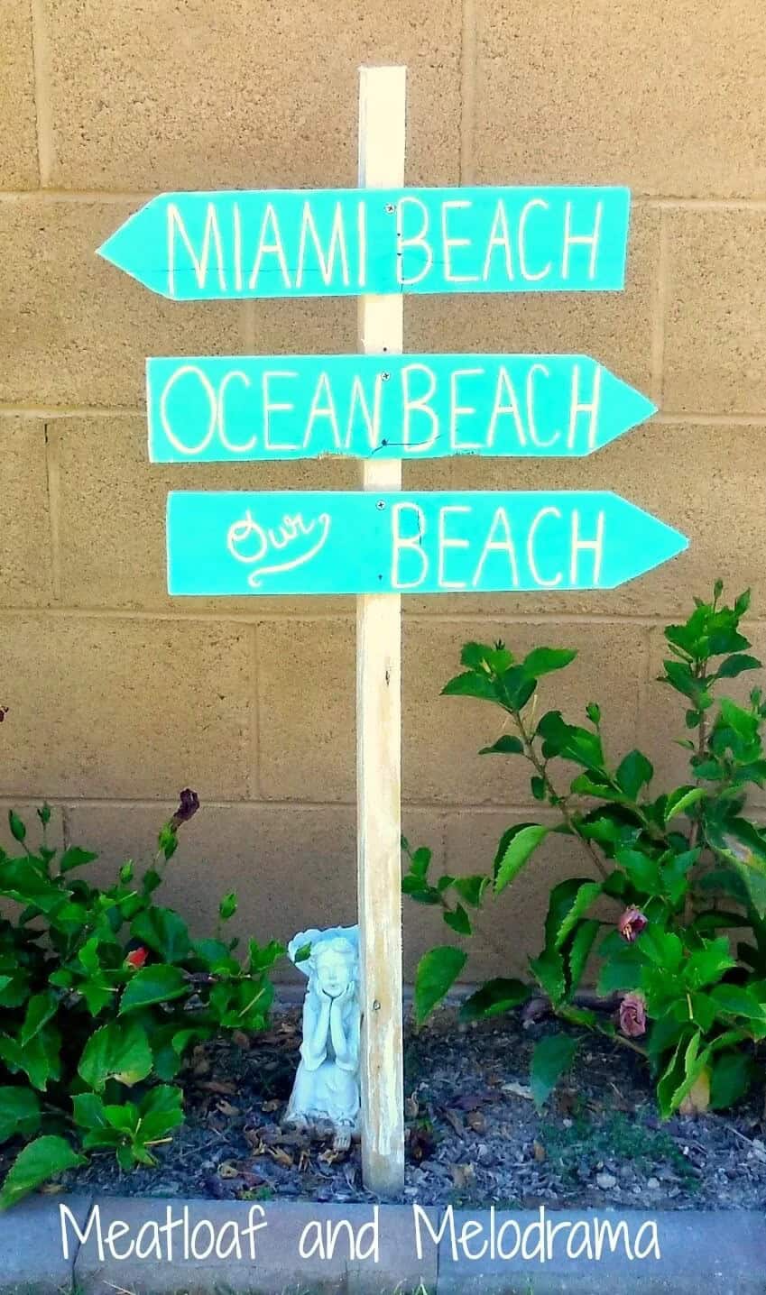 Which Way to the Beach? Sign