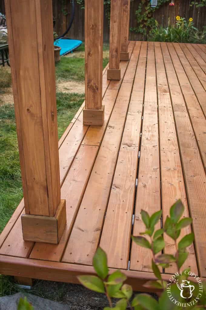 Concrete Slab Upgraded Covered Deck