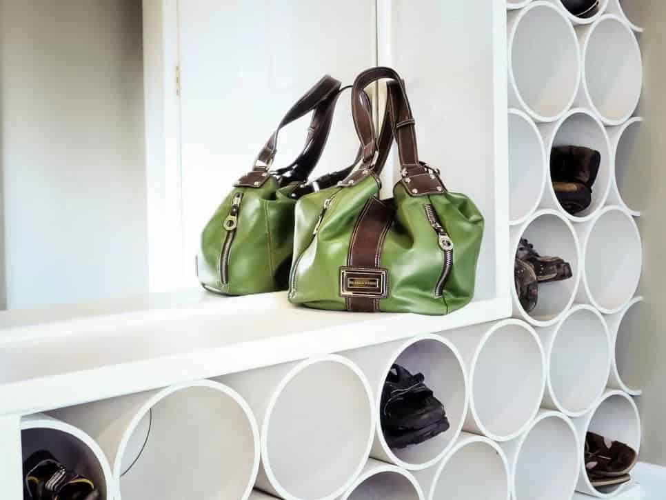 PVC Pipe Shoe Rack