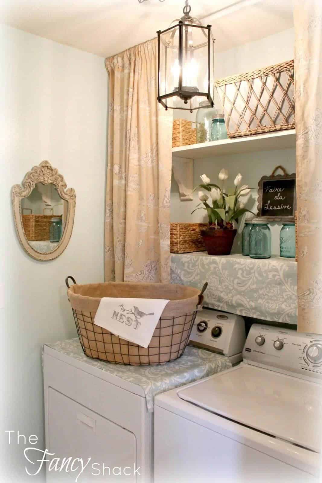 Shabby Chic Laundry Room Design