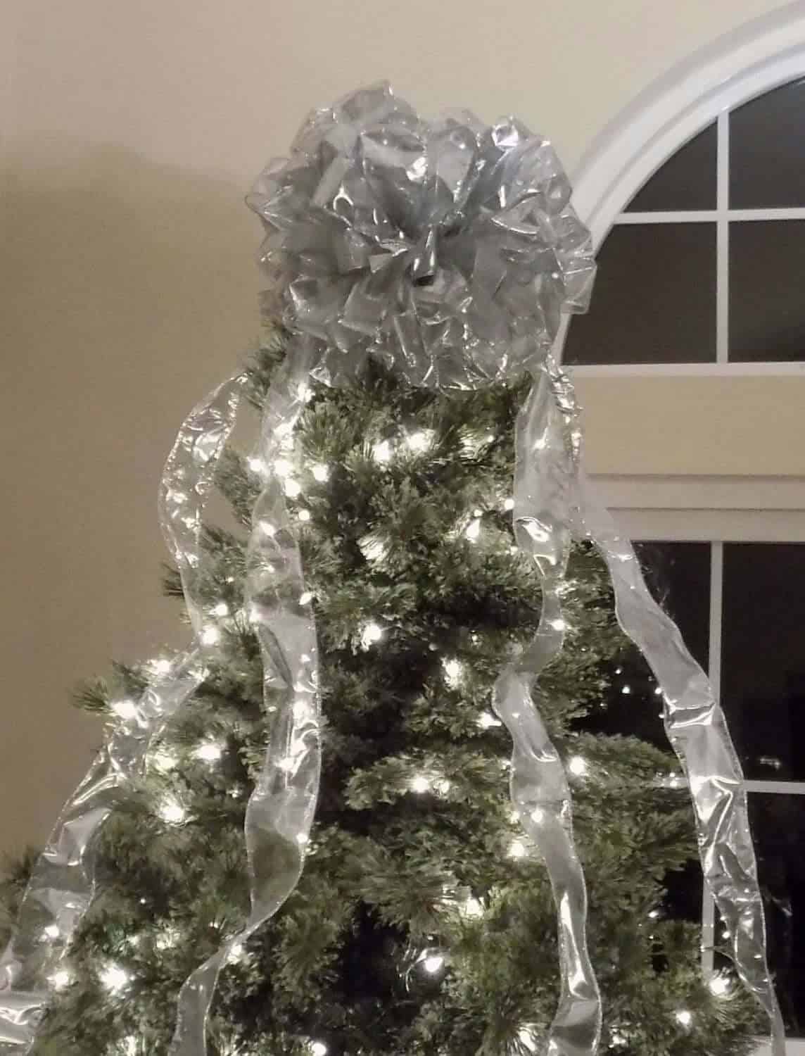 Extra Large Christmas Tree Bow Topper