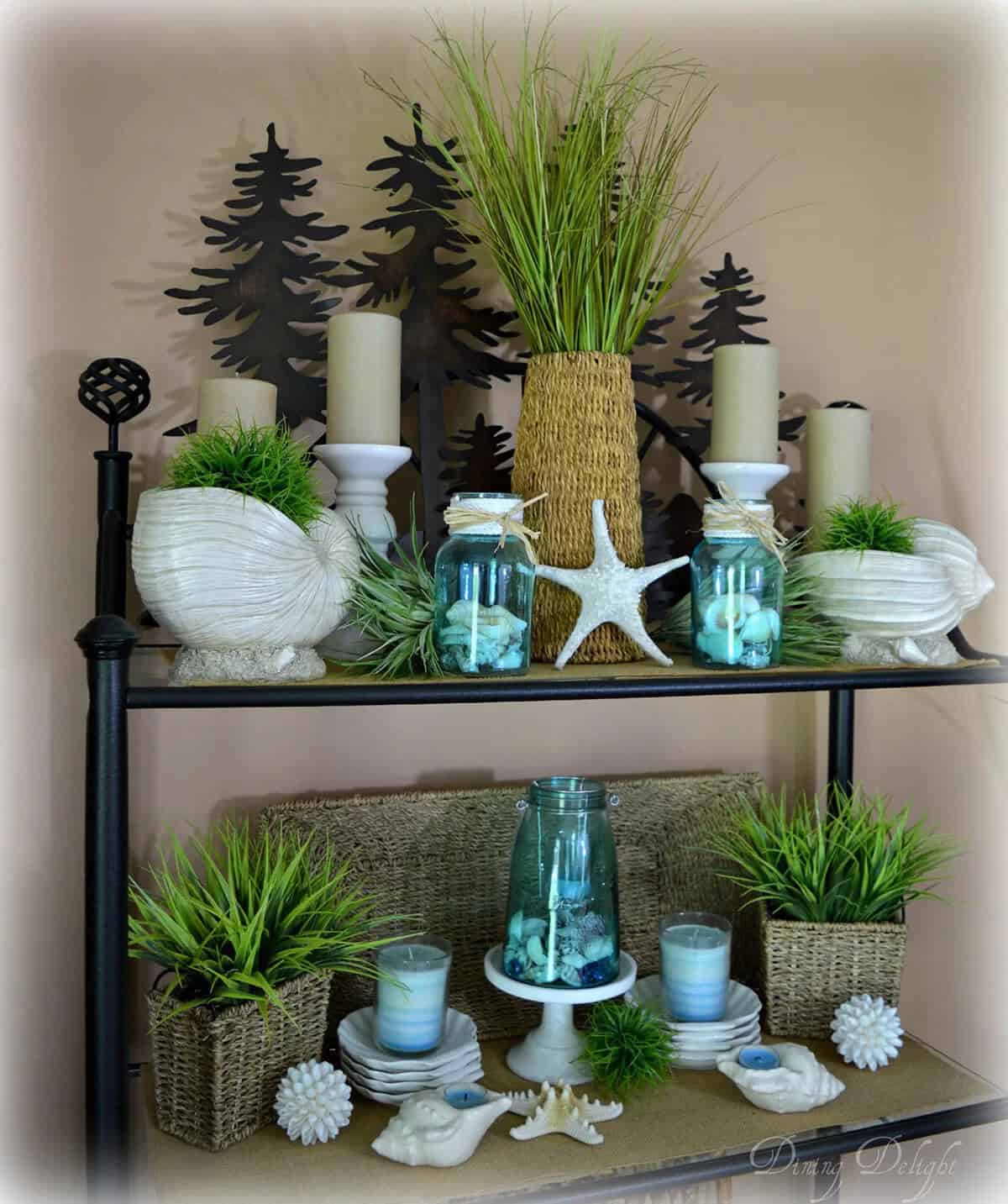 Summer by the Seaside Shelf Decor