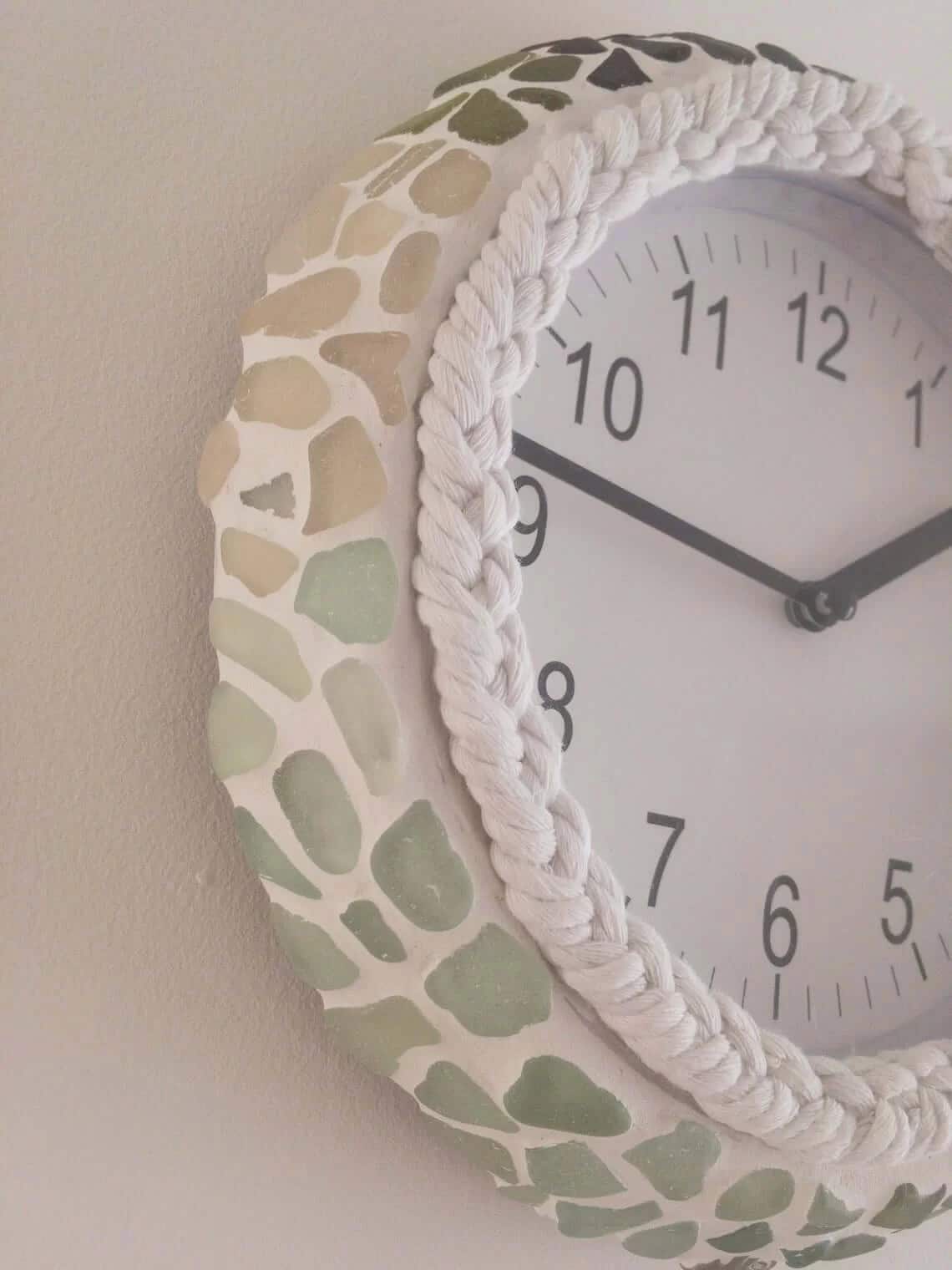 Subtle Sea Glass Ombre Clock