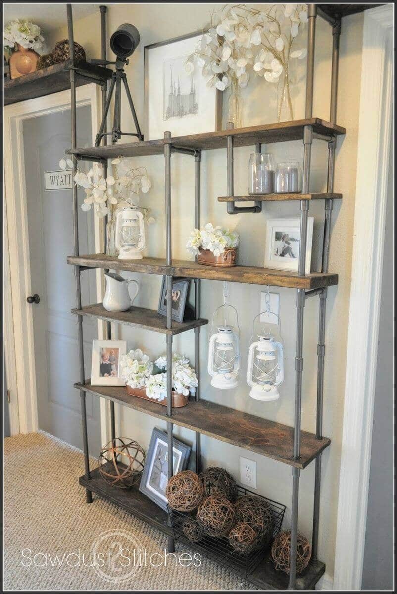 Rustic Floor to Ceiling Unit