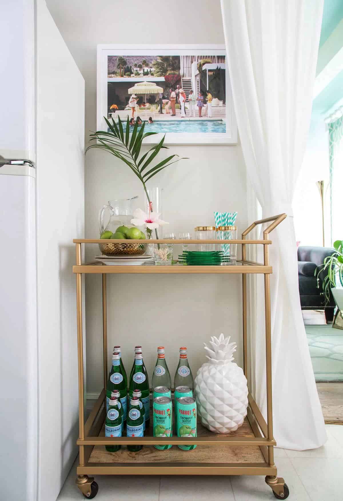 A Beach Cart with Space for Drinks