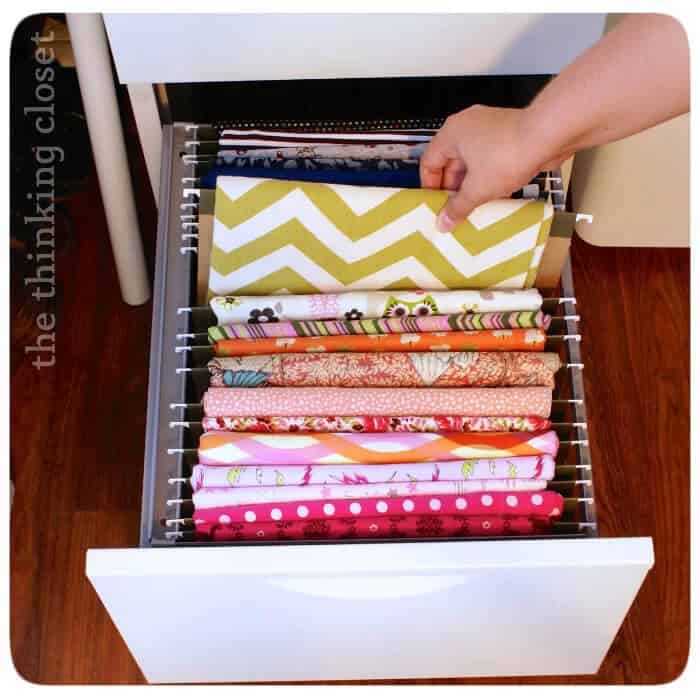 Sewing Fabric File Organizing Drawer