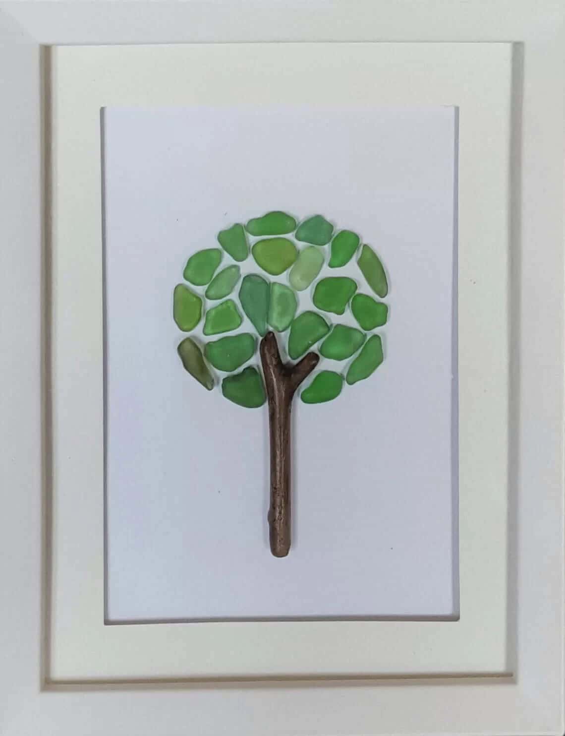 Driftwood and Sea Glass Tree Art