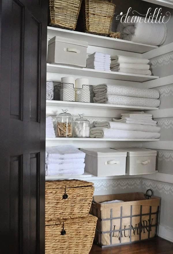 Storage Bins Are Key To This Closet’s Success