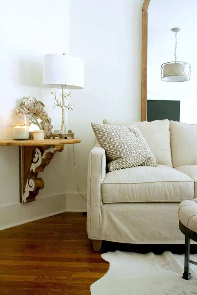 Elegant Architectural Hanging Side Table