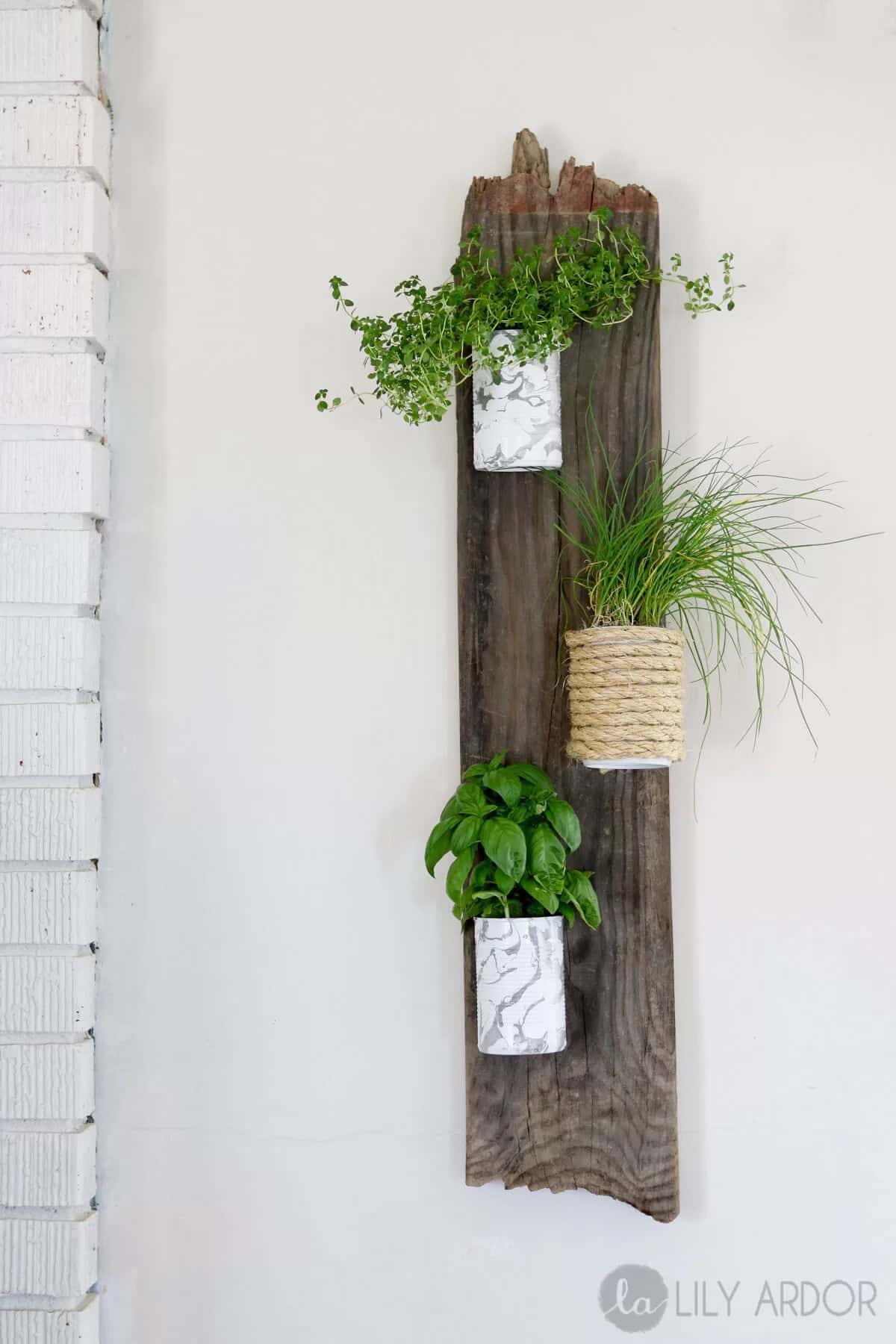 Rustic Herb Wall Hanging Planter