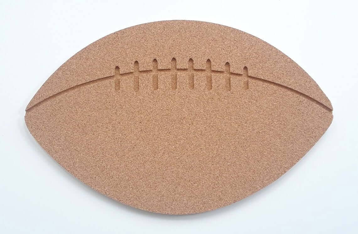 Detailed Engraved Football Cork Board