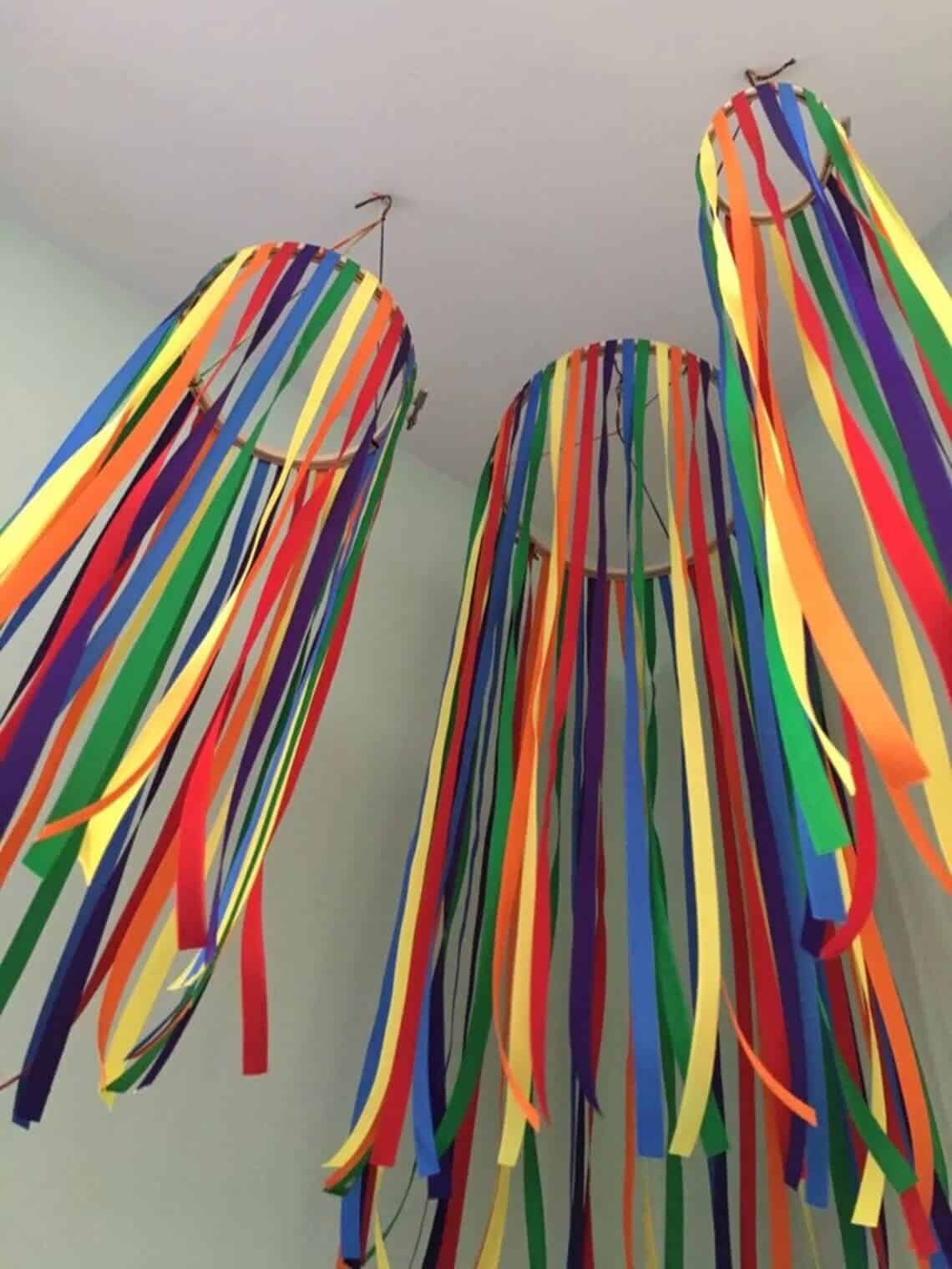 Rainbow Ribbon Hanging Mobile Design