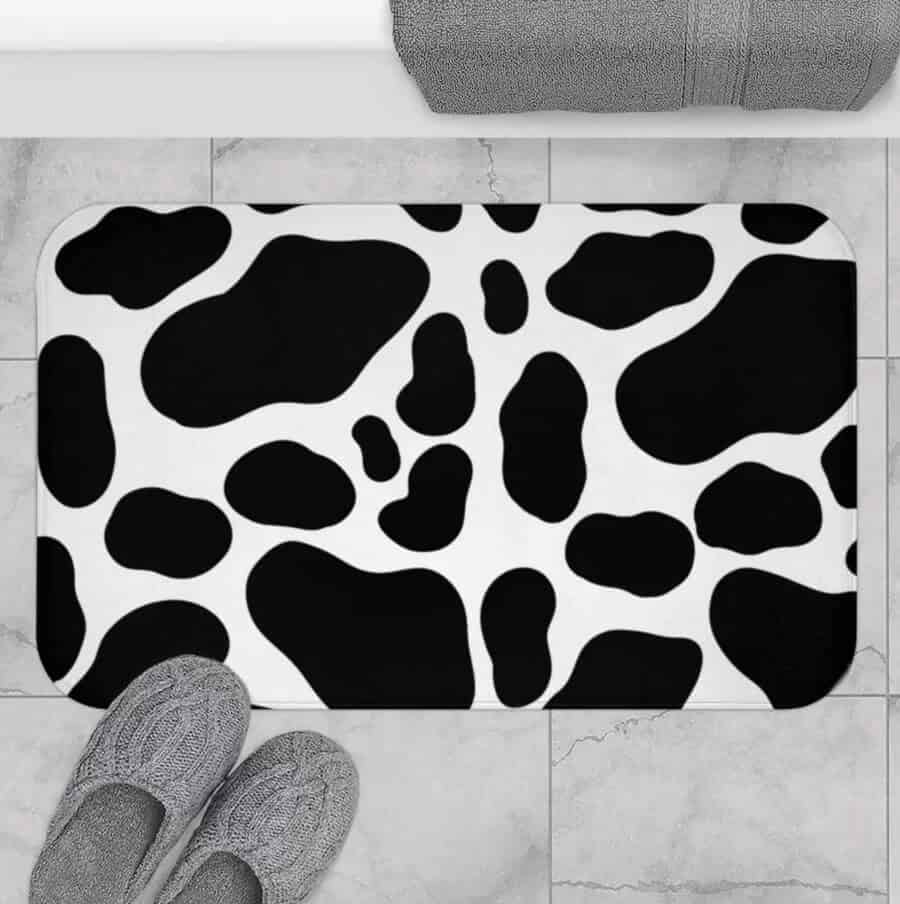 Unique Microfiber Holstein-Patterned Bath Mat