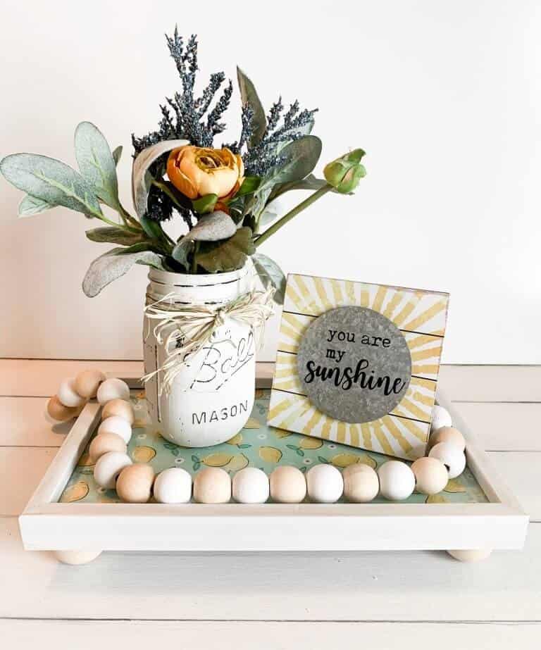 Bright, White, and Cheery Simple Serving Tray