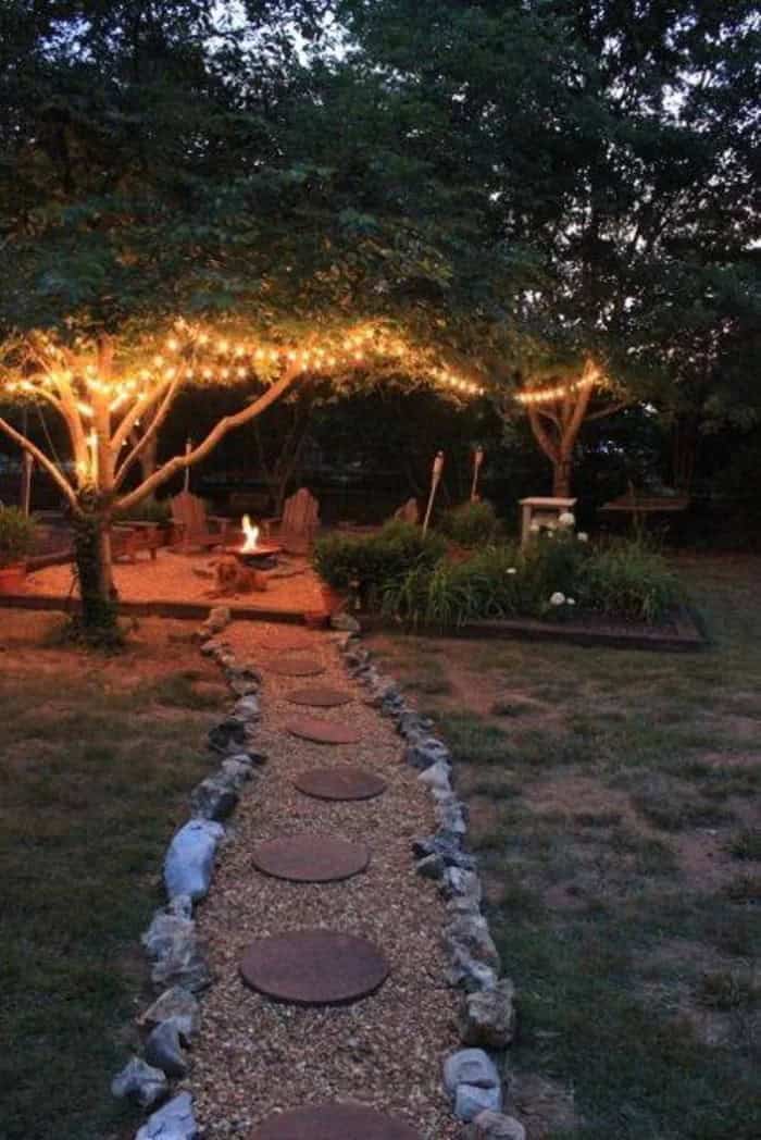 Backyard Landscaping Ideas for Nighttime Bonding