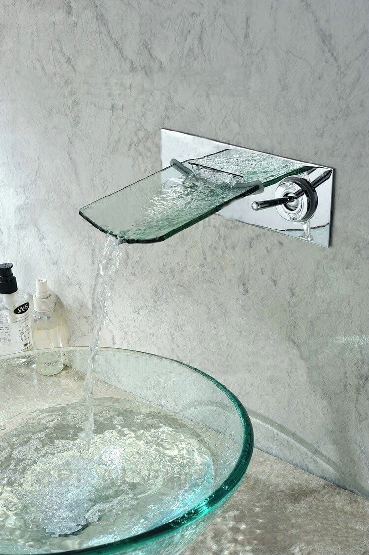 Ultra-Modern Glass Faucet and Sink