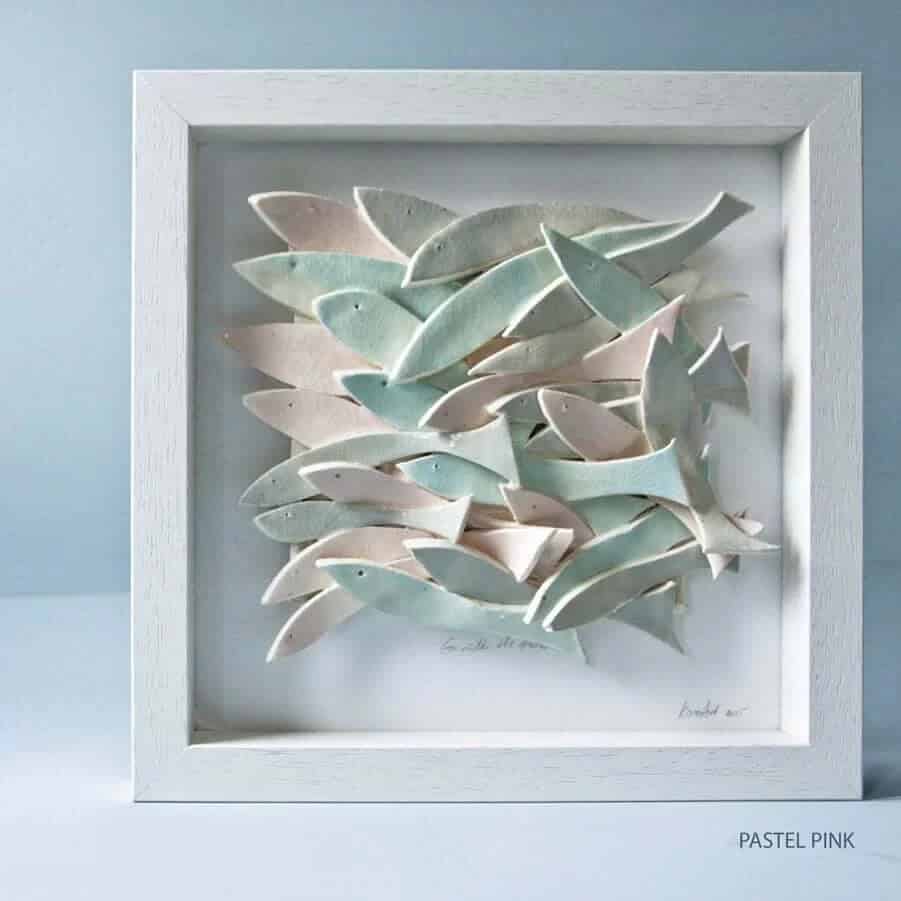 Nautical Ceramic Fish in Pastel Colors