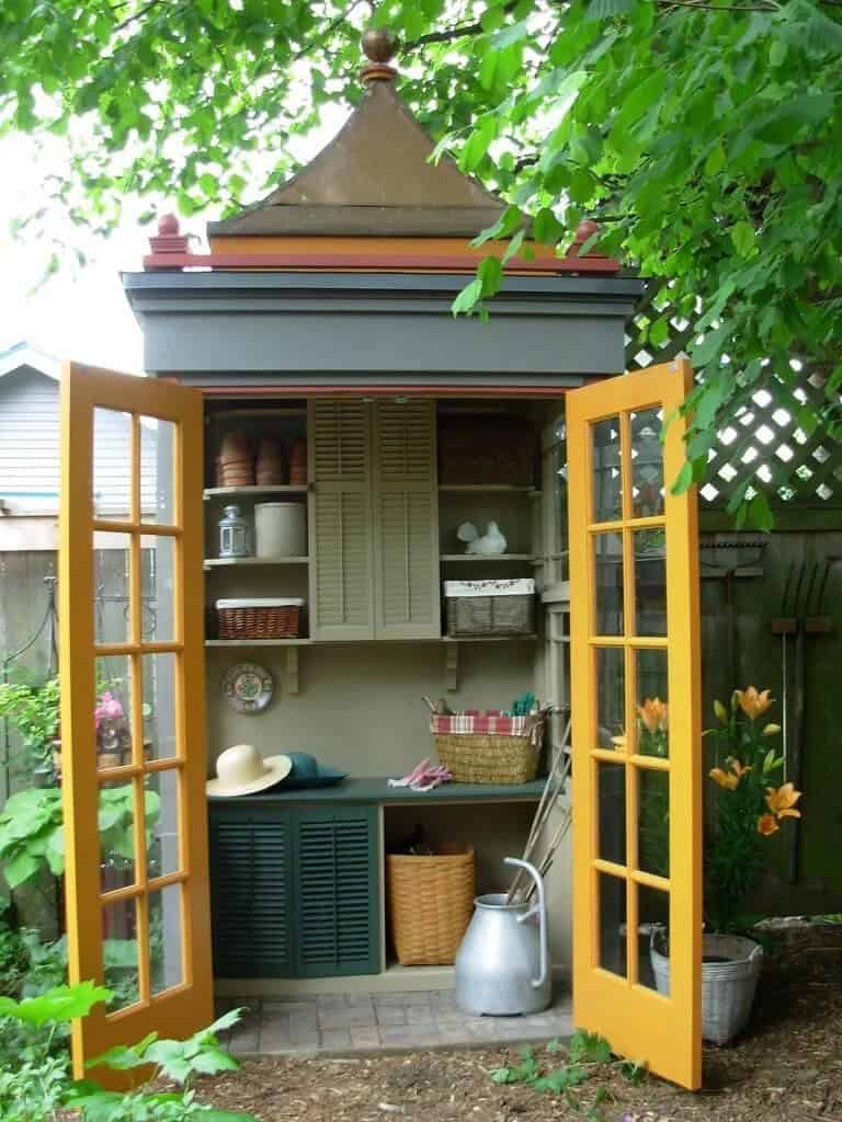 A Dainty Little Storage Space with Cabinets