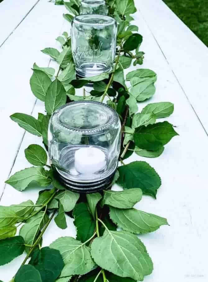 Easy DIY Mason Jar Table Lanterns