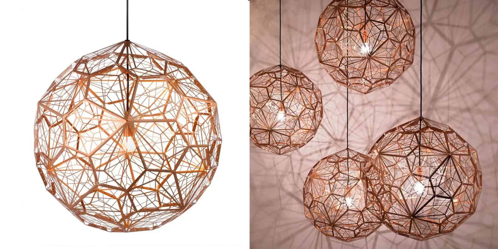 Industrial Diamond Ball Light Fixture