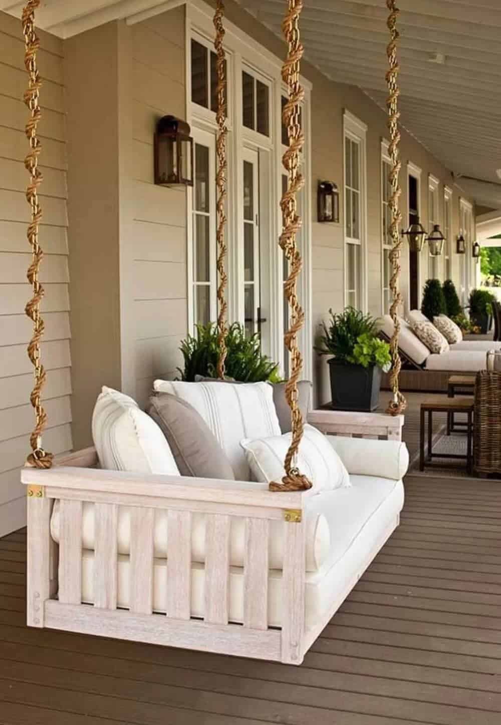 Bed-To-Porch Suspended Swing