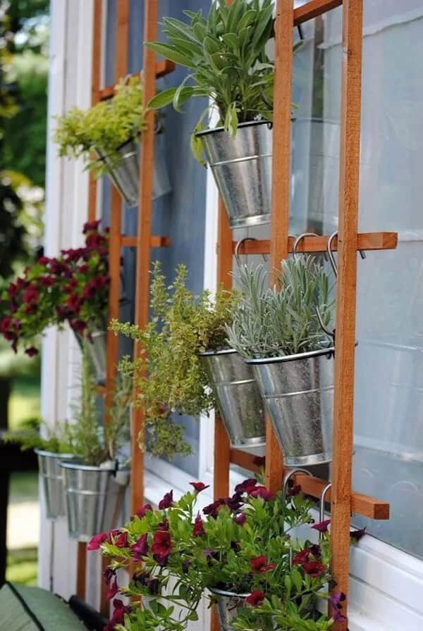 Galvanized Bucket Hanging Planter Project